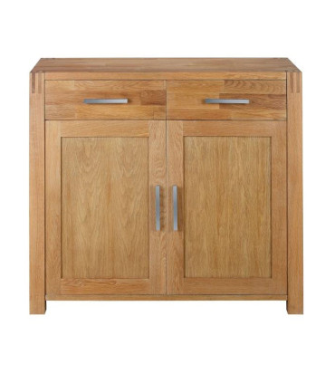 Kummut CHICAGO NEW 2-sahtli ja 2-uksega, 97x44xH86cm, puit: tammespoon/MDF, värvus: naturaalne, viimistlus: õlitatud