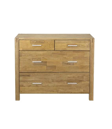 Kummut CHICAGO NEW 4 sahtliga, 105x45xH84cm, puit: tammespoon, värvus: naturaalne