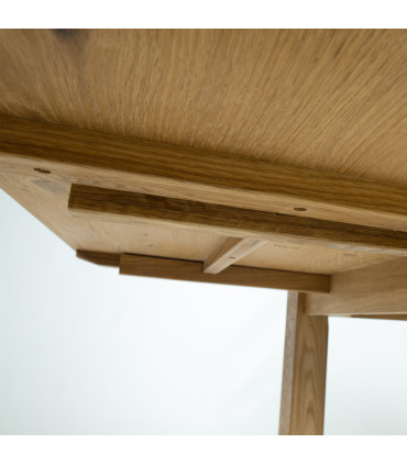 Удлинение для стола CHICAGO 45x90cм, дерево: шпон дуба, цвет: натуральный, обработка: промасленный