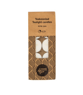 Чайные свечи Home4you NEW, 10шт, белые