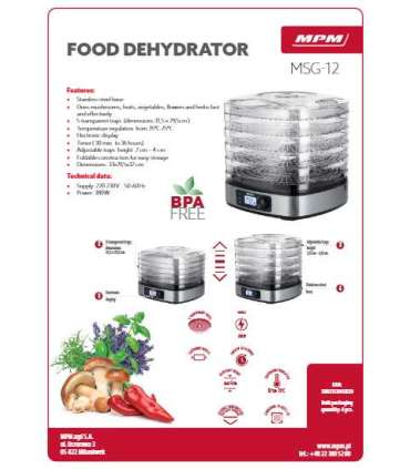 Toidukuivati MPM MSG-12