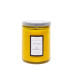 Свеча в стеклянной банке ROMANTIC TIMES, D7xH9см, с крышкой, желтая, (аромат - аромат лайма и лимона)