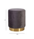 Пуф LA PERLA D35xH42см, материал покрытия: бархатная ткань, цвет: серый