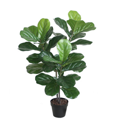 Искусственное дерево FIDDLE LEAF H100см, чёрный горшок