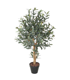 Искусственное дерево OLIVE H90см, чёрный горшок
