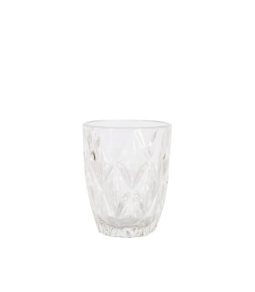 Joogiklaas madal CORAL 250ml, D8xH10cm, läbipaistev