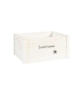Деревянный ящик HOME&GARDEN-3, S- 31x21xH18см, белый