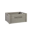 Деревянный ящик HOME&GARDEN-3, S- 31x21xH18см, серый