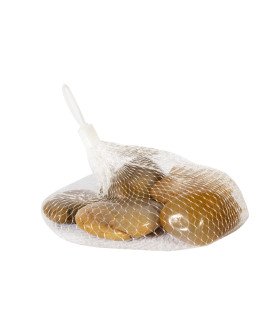 Декоративные камни DECOR STONE, большие жёлтые камни, вес: 500г.