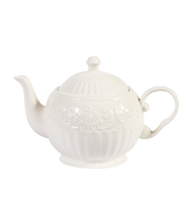 Teekann SOFIA, 600ml, D13xH14cm, valge