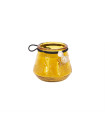 Свеча в стеклянной банке VENEETSIA, D7.3xH6.8cm, желтая, без запаха