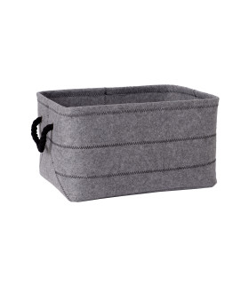 Корзина MAX FELT-1, 44x32xH24см, светло-серый войлок