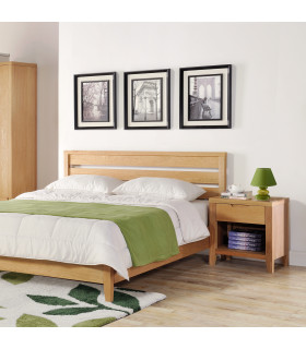 Öökapp/laud CHAMBA, 40x50xH55cm, 1 sahtli ja 1 riiuliga, tamm