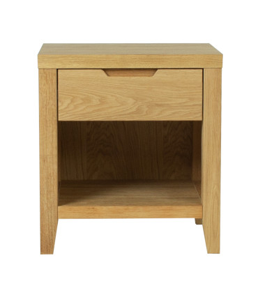 Öökapp/laud CHAMBA, 40x50xH55cm, 1 sahtli ja 1 riiuliga, tamm