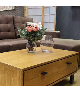 Ваза IN HOME D8xH15см, прозрачное стекло