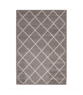 Vaip LOTTO-9, 100x150cm, helehall/valge romb