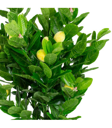 Kunstpuu LEMON, H145cm, sidrunipuu, must pott