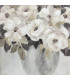 Картина маслом 80х80см, белые цветы