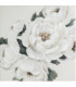 Картина маслом 80х80см, белые цветы