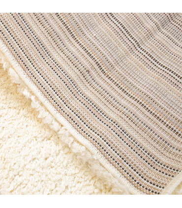 Ковер VELLOSA-1, 133x190см, белый ковер с длинным ворсом