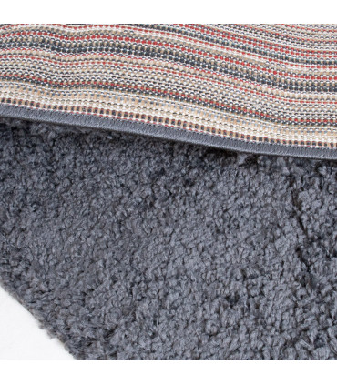 Ковер VELLOSA-3, 133x190см, черный ковер с длинным ворсом