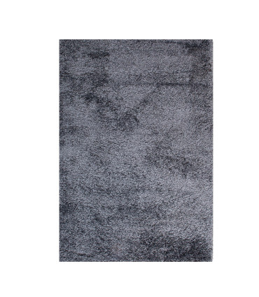 Ковер VELLOSA-3, 100x150см, черный ковер с длинным ворсом