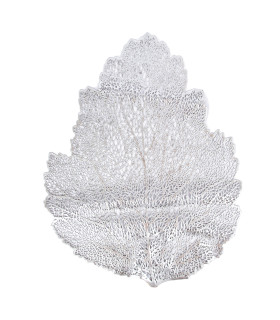 Lauamatt BIG LEAF, 36x45cm, hõbe