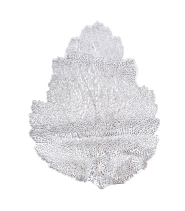 Lauamatt BIG LEAF, 36x45cm, hõbe