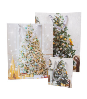 Kinkekott XMAS TREE-2, 26x32x10cm, mix