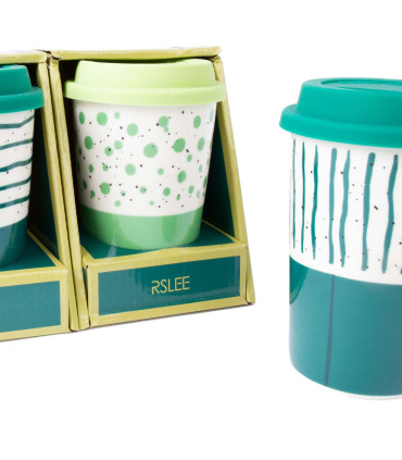 Кружка с крышкой TIGER, микс 5