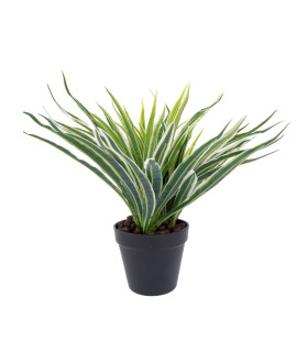 Kunsttaim GREEN GRASS, H30cm, must pott