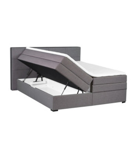 Континентальная кровать TENNESSI STORAGE 180x200см, серая