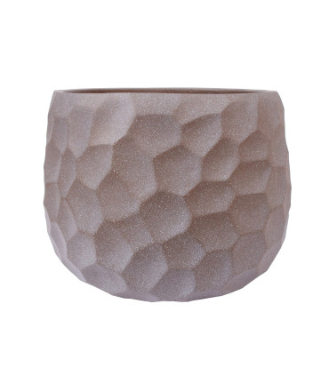 Lillepott, madal  CUBO-2, D40xH28cm, taupe
