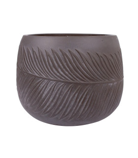 Lillepott, madal PALM-2, D36xH25cm, pruun