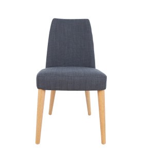 Tool ILVA 62x48xH88cm, tumehalli kangaga kaetud polsterdatud iste, heledad tammepuidust jalad