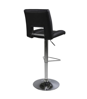 Baaritool SYLVIA must PU/kroom, 41x52xH115cm