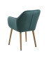 Стул / кресло EMILIA 57x59xH83см, сиденье и спинка: ткань, цвет: тёмно-зелёный, ножки: дуб, обработка: промасленный