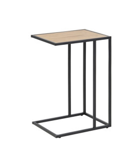 Abilaud sülearvutile SEAFORD, 43x35xH63cm, lauaplaat: lamineeritud kattega mööbliplaat, värvus: tamm, raam: must metall