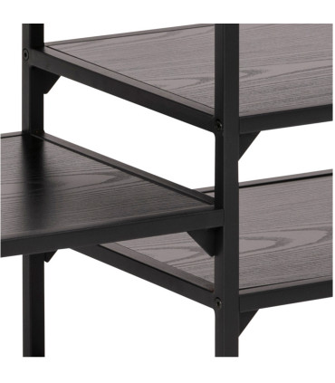 TV-laud SEAFORD 120x33xH46cm, 3 riiuliga, must saare melamiin