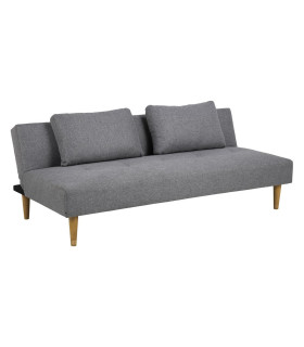 Диван-кровать LUCCA, 180x86xH67см, светло-серый, 2 подушки 60x38см