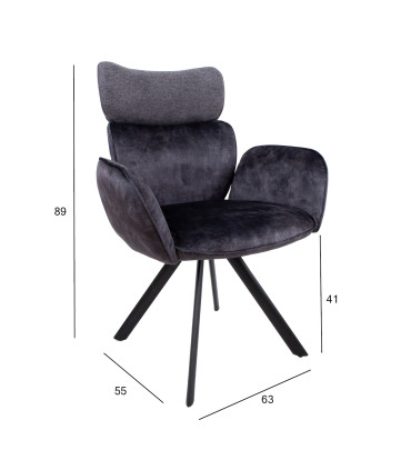 Обеденный комплект EDDY с 6 стульями