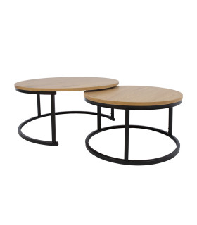 Diivanilaud BRITU 2tk komplektis, hele puit