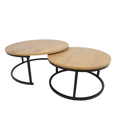 Diivanilaud BRITU 2tk komplektis, hele puit