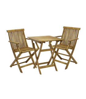 Rõdukomplekt FINLAY laud ja 2 käetugedega tooli