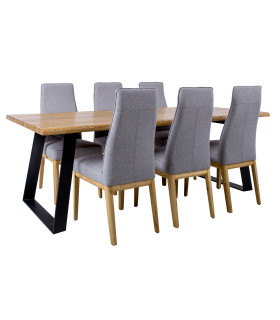 Обеденный комплект ROTTERDAM с 6 стульями