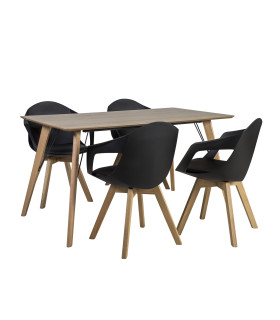 Обеденный комплект HELENA с 4-стульями