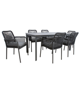 Aiamööblikomplekt BEIDA laud ja 6 tooli 20929