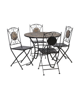 Aiamööblikomplekt MOSAIC laud ja 4 tooli