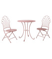 Балконный комплект ROSY стол и 2 стула (40063), розовый