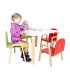 Детский комплект HAPPY стол и 2 стула, белый/зеленый